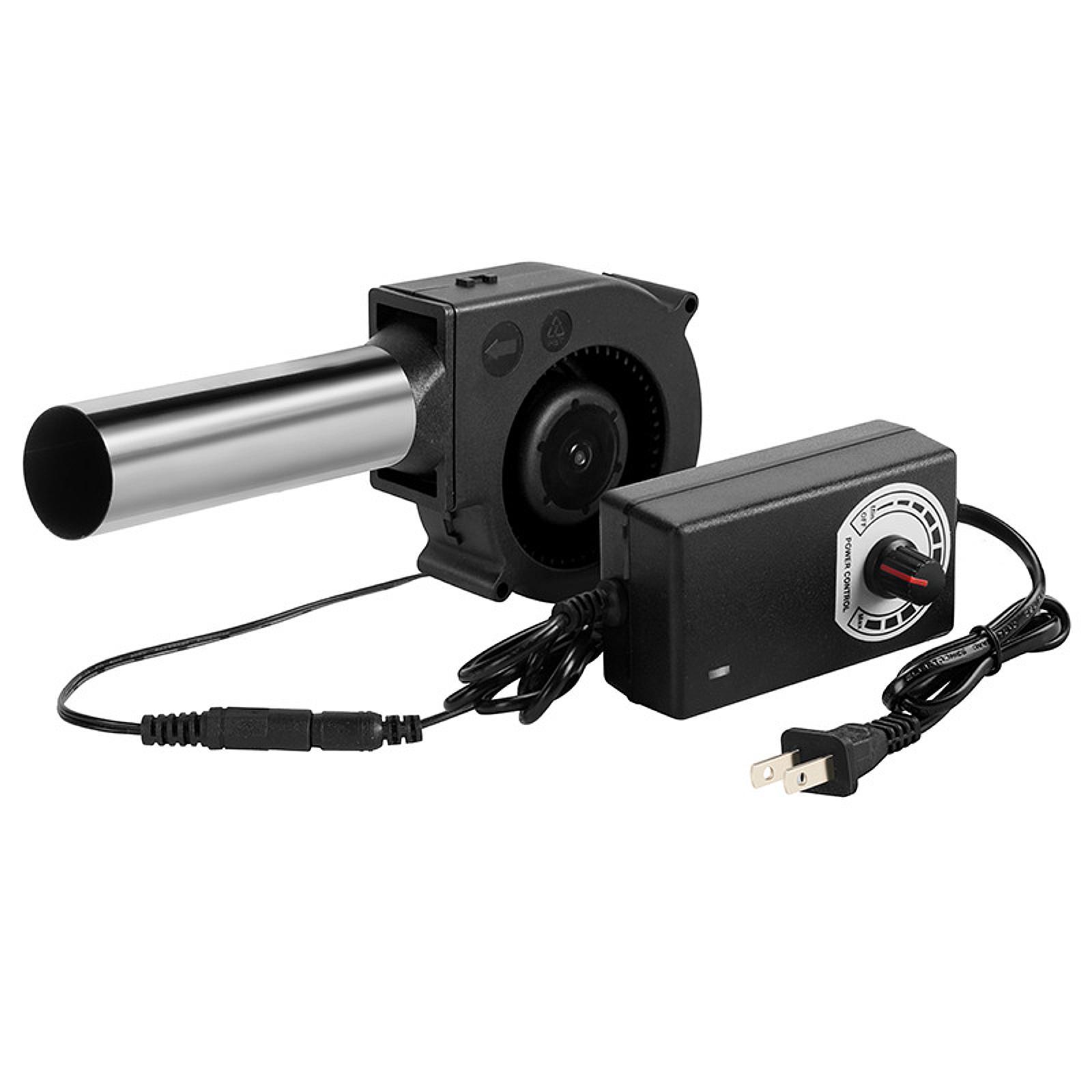 Camping Hiking Cooking - BBQ-Gebläseventilator, Camping-Werkzeug mit Geschwindigkeitsregler, Zubehör, leichtes