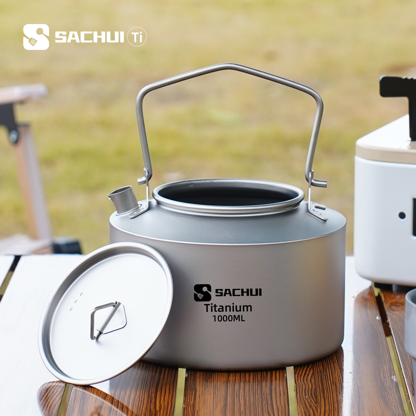 Camping Cooking Utilities - 1000 ml Wasserkocher aus reinem Titan,