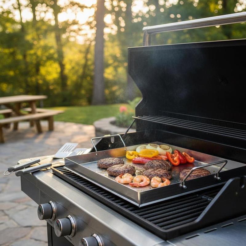 Camping Cooking Disc - Universelle Flachgrillplatte 18x16 Zoll für Camping,