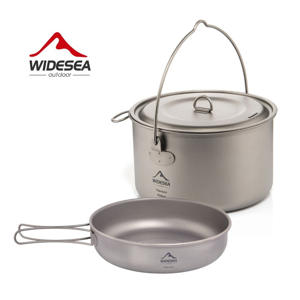 Camping Cooking And Cutlery Set - Wideea Camping Geschirr Titan Kochgeschirr Set
