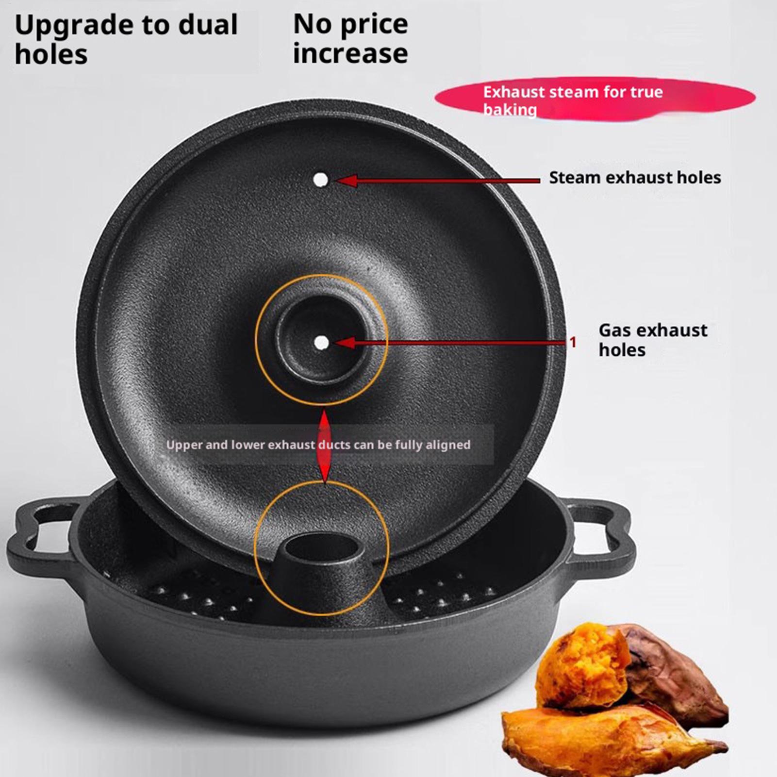 Camping Cooking Cast Iron - Gusseisenkessel zum Kochen, robustes, hochtemperaturbeständiges Kochgeschirr,