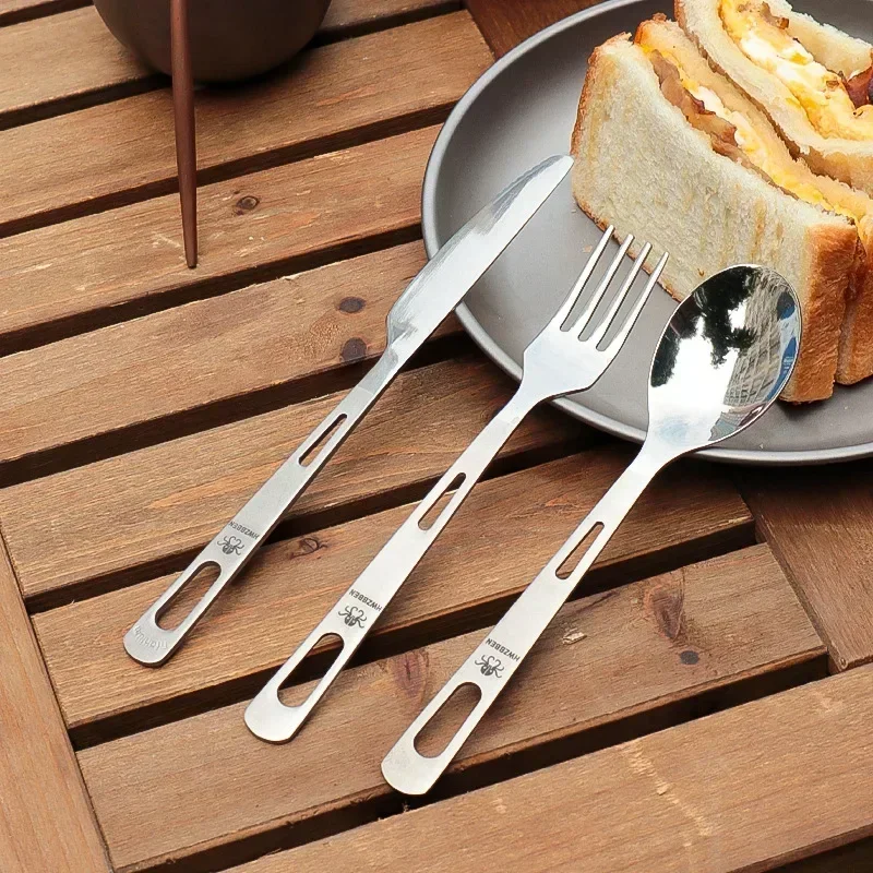 Camping Cooking Utilities - Hwzbben Titan Gabel Löffel Messer Set