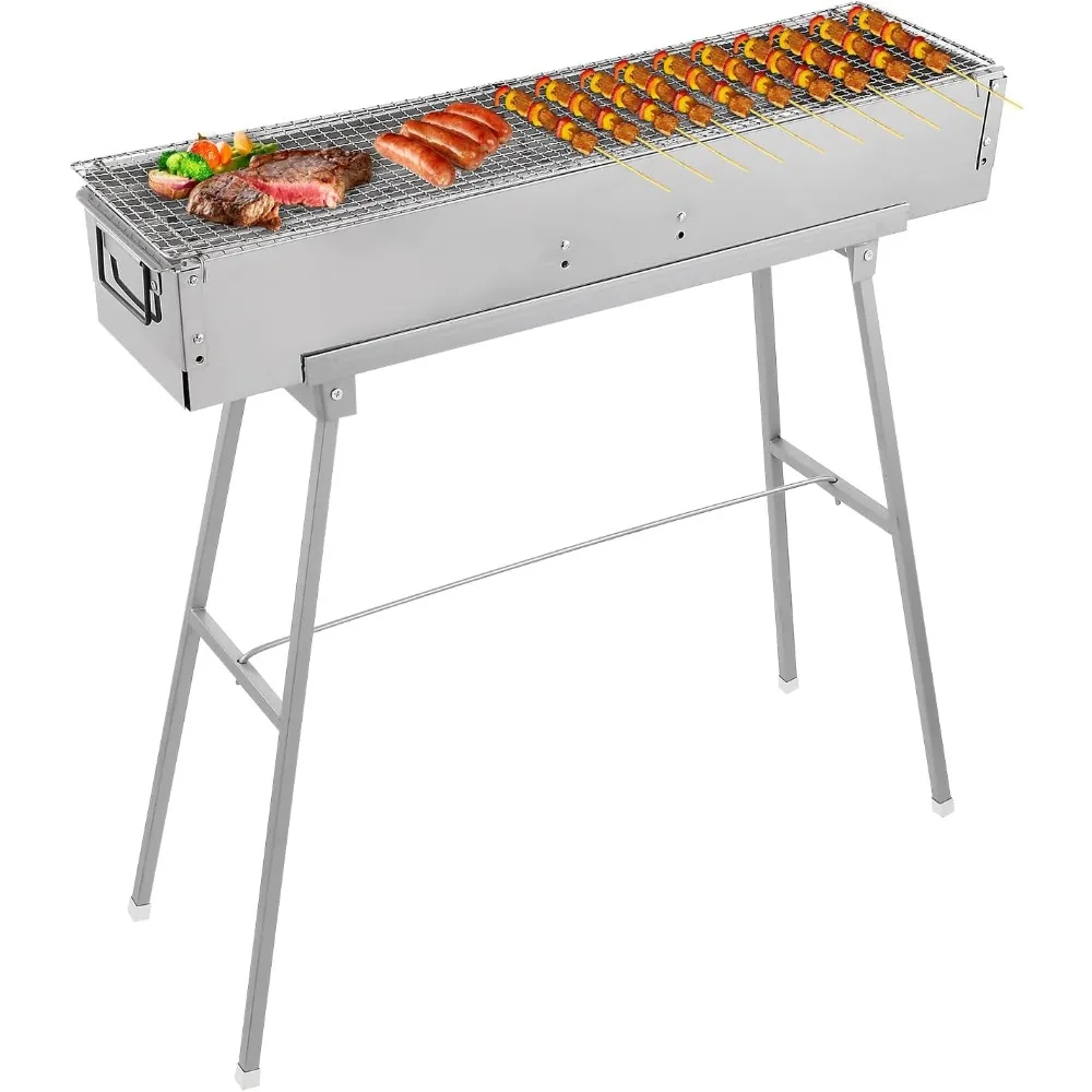 Camp Grill Portable Folding - Tragbare Holzkohlegrills, 32