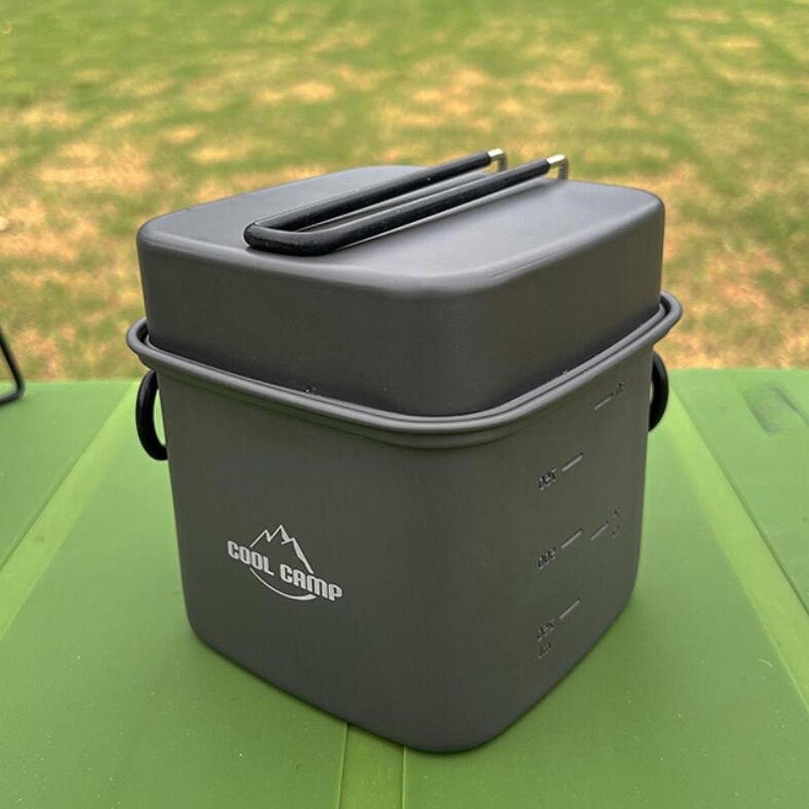 Camping Hiking Cooking - Camping-Kochgeschirr-Set Bratpfanne Reise-Leichtgewicht Camping Wandern BBQ