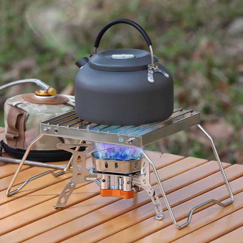 Camp Grill Portable Folding - Outdoor Edelstahl Herd Halter Camping Tragbare