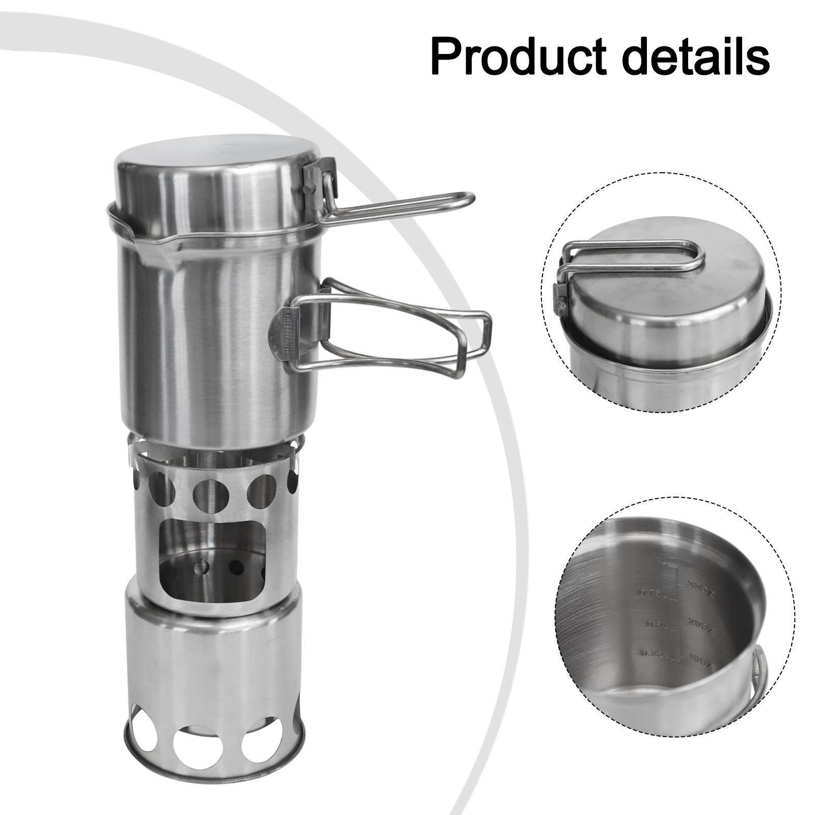Camping Cooking Materials - Für Camping Tragbarer Holzofen Camping-Kochset Outdoor-BBQ