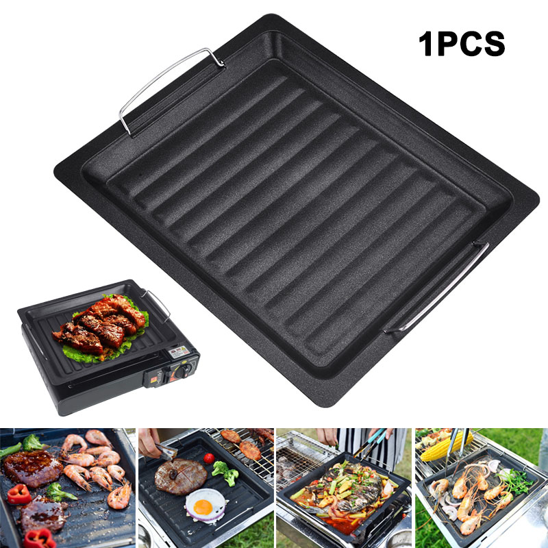 Camping Hiking Cooking - Dicke quadratische Grillpfanne für den Außenbereich