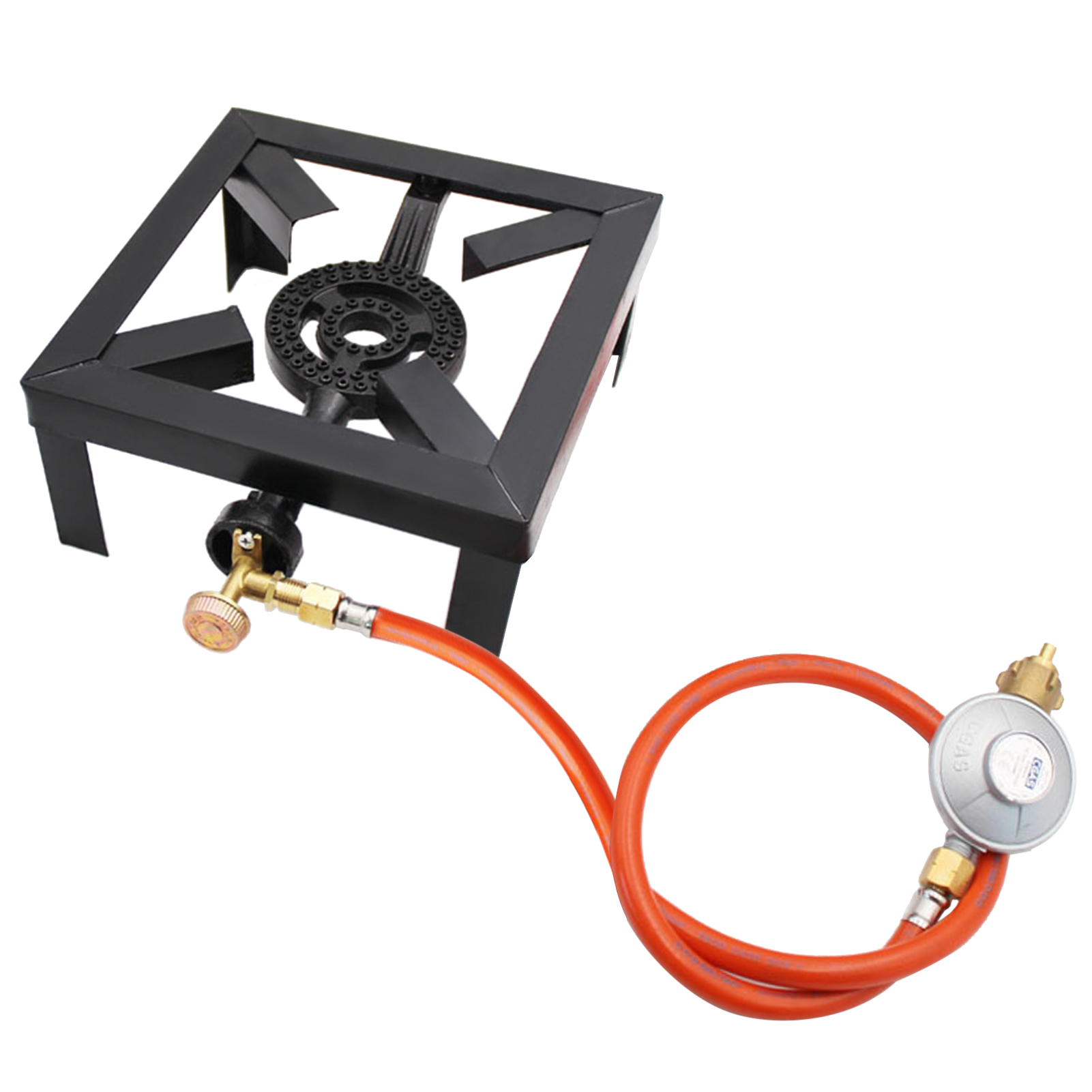 Camping Cooking Cast Iron - Tomshoo 8 kW Gaskochring, Gusseisenbrenner, großer