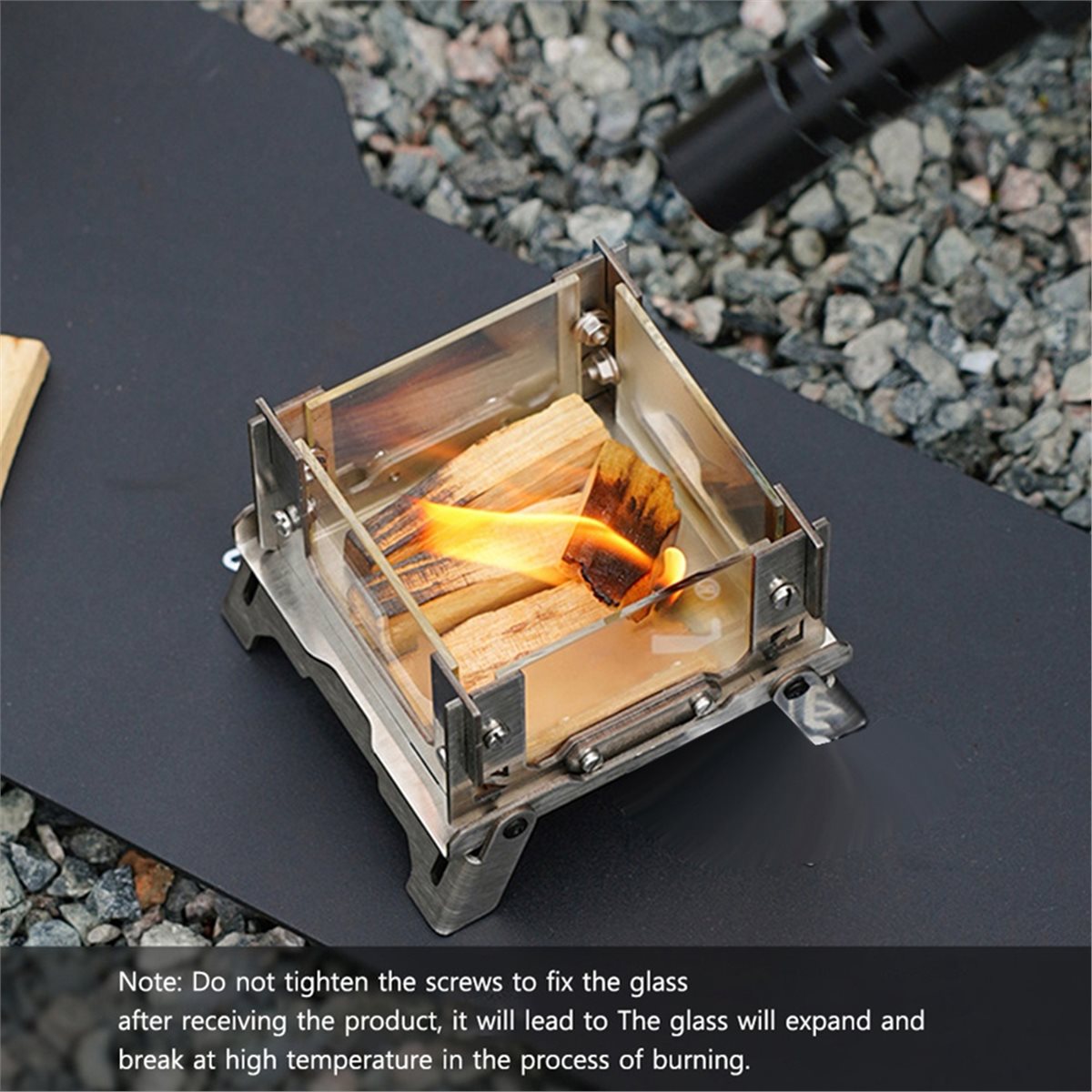 Camp Grill Portable Folding - M10K Outdoor-Campingheizung Tragbare Grills Mini-Edelstahlbrenner Faltbarer