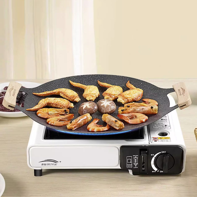 Camping Cooking Disc - ﻿ 26/30/33CM Outdoor-Camping-Grillpfanne im koreanischen Stil,
