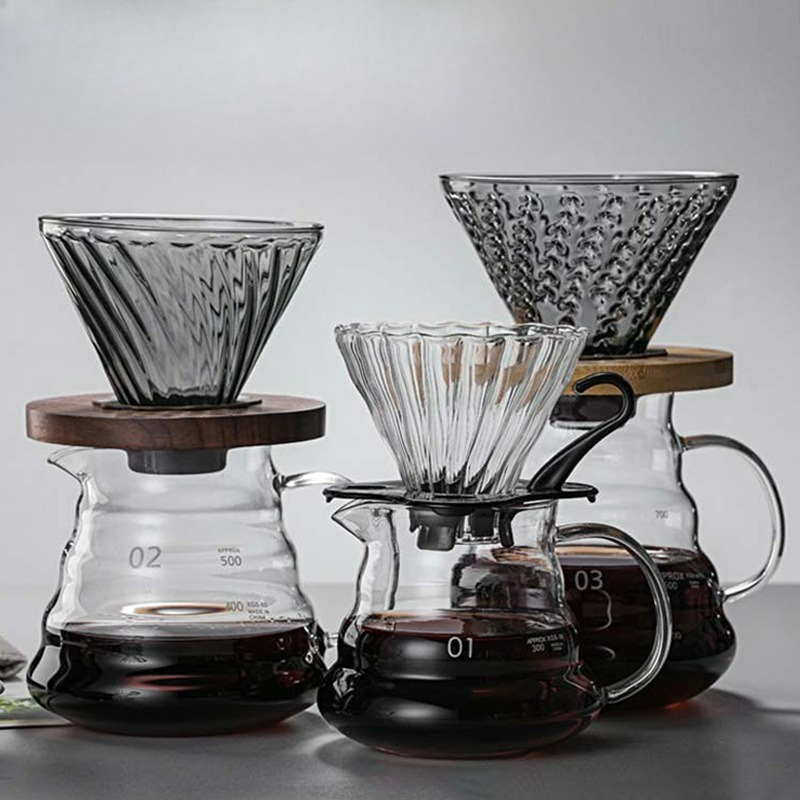 Camping Cooking Utilities - Übergießen Sie Kaffeemaschinen-Set mit hoher Hitze