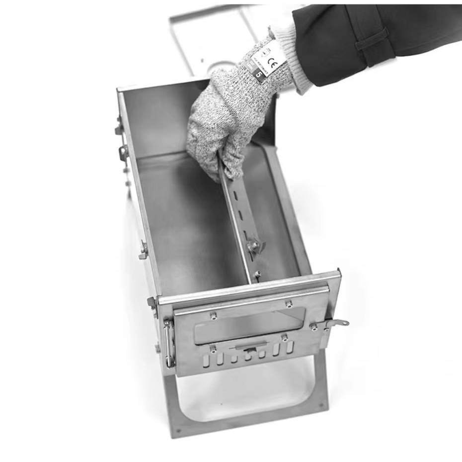 Camping Cooking Cast Iron - Tragbarer Zeltherd aus Edelstahl, zusammenklappbar, mit