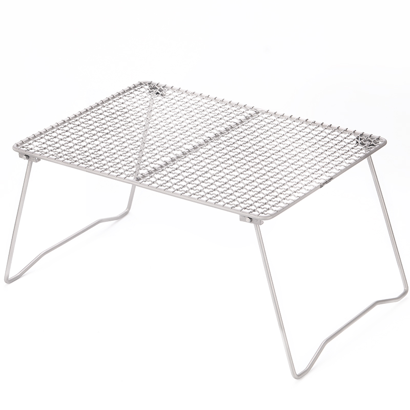 Camp Grill Portable Folding - Faltbarer Lagerfeuer-Grill Titan-Gitter Robuster Tragbarer Camping-Grill