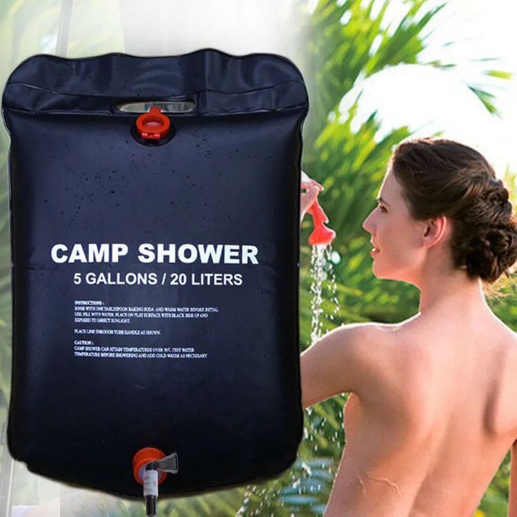 Camping Cooking Bag - 20L Solar-Duschbeutel Tragbares Camping-Duschset für Wandern/Camping/Outdoor-Wassererwärmungslösung