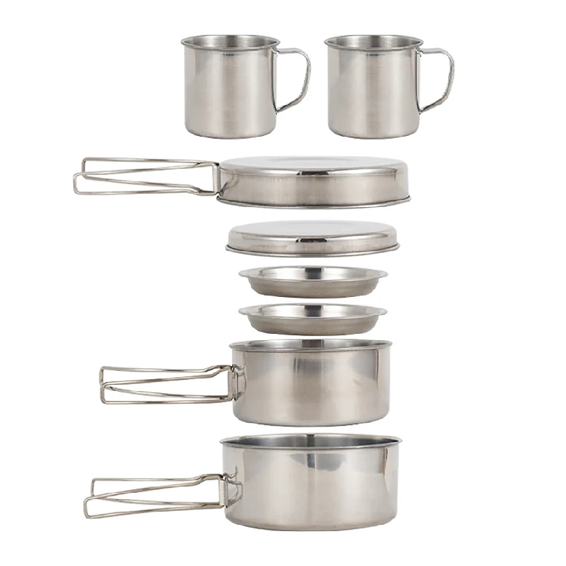 8-teiliges Camping-Kochgeschir – Camping Cooking And Cutlery Set Bewertung und Preis