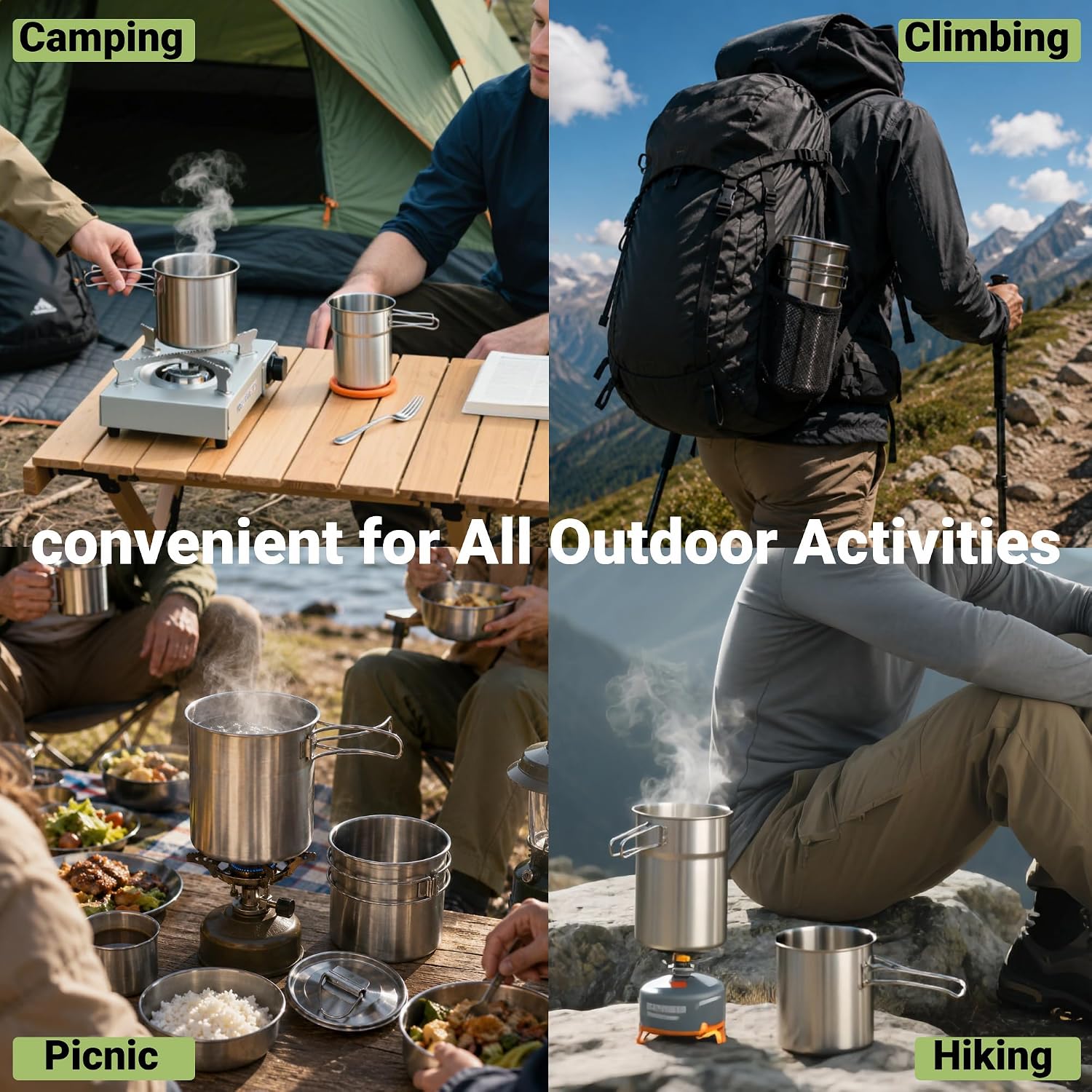 Faltbare Campingbecher, Campin – Camping Cooking Utilities Bewertung und Preis