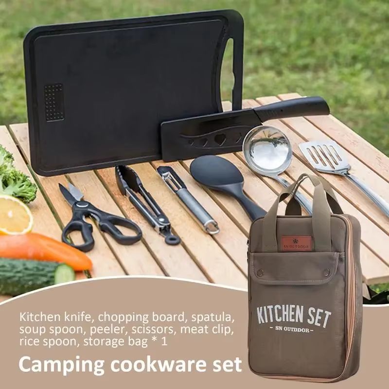 8-teiliges Camping-Kochgeschir – Camping Cooking And Cutlery Set Bewertung und Preis