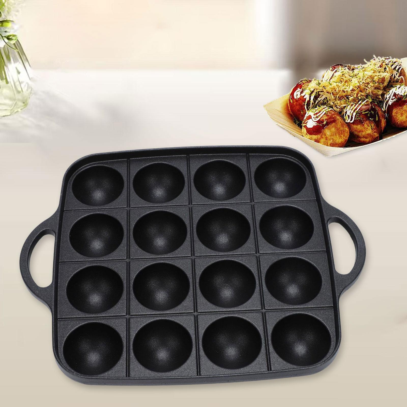 Takoyaki-Grillpfanne, 16 Mulde – Camping Cooking Cast Iron Bewertung und Preis