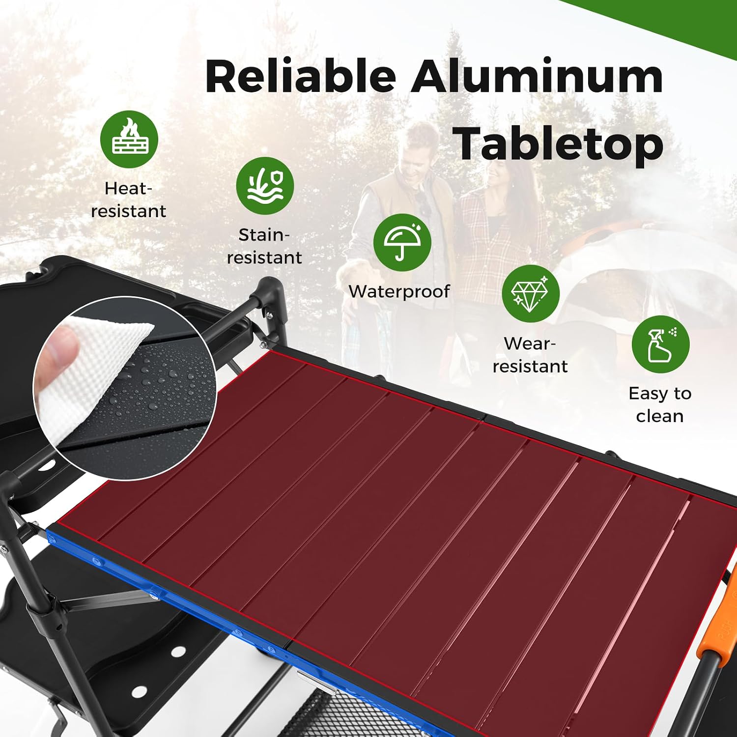 Tragbarer Camping-Kochtisch mi – Camping Cooking Table With Storage Bewertung und Preis