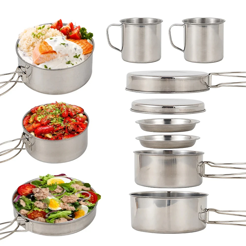 8 teile/satz Camping Kochgesch – Camping Cooking And Cutlery Set Bewertung und Preis