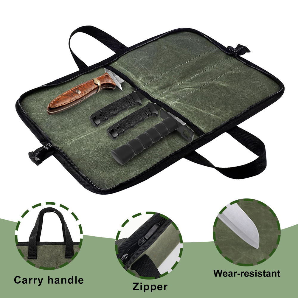 Gewachste Leinwand-Messerrolle – Camping Cooking Utilities Bewertung und Preis