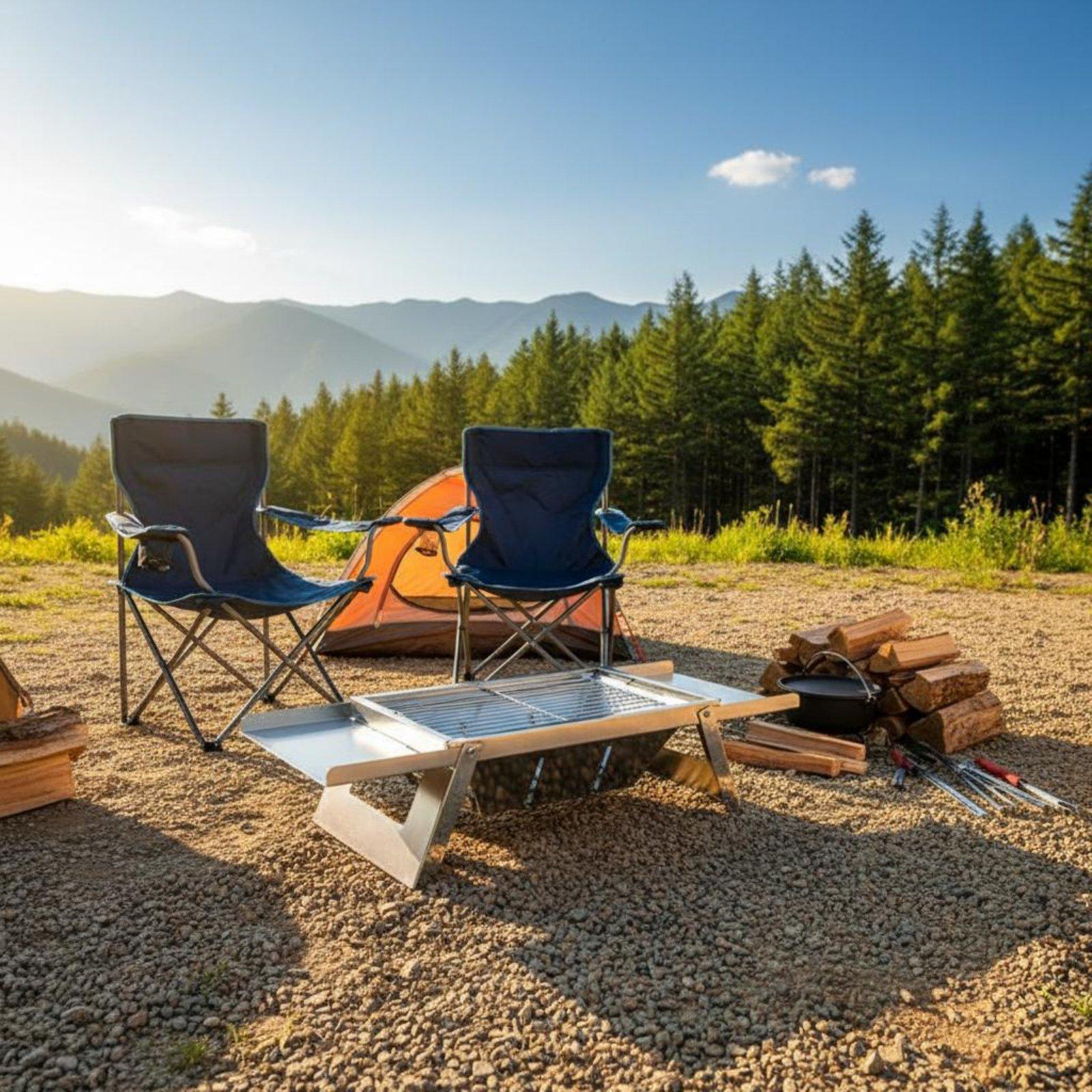 Tragbarer Klappgrill aus Edels – Camp Grill Portable Folding Bewertung und Preis