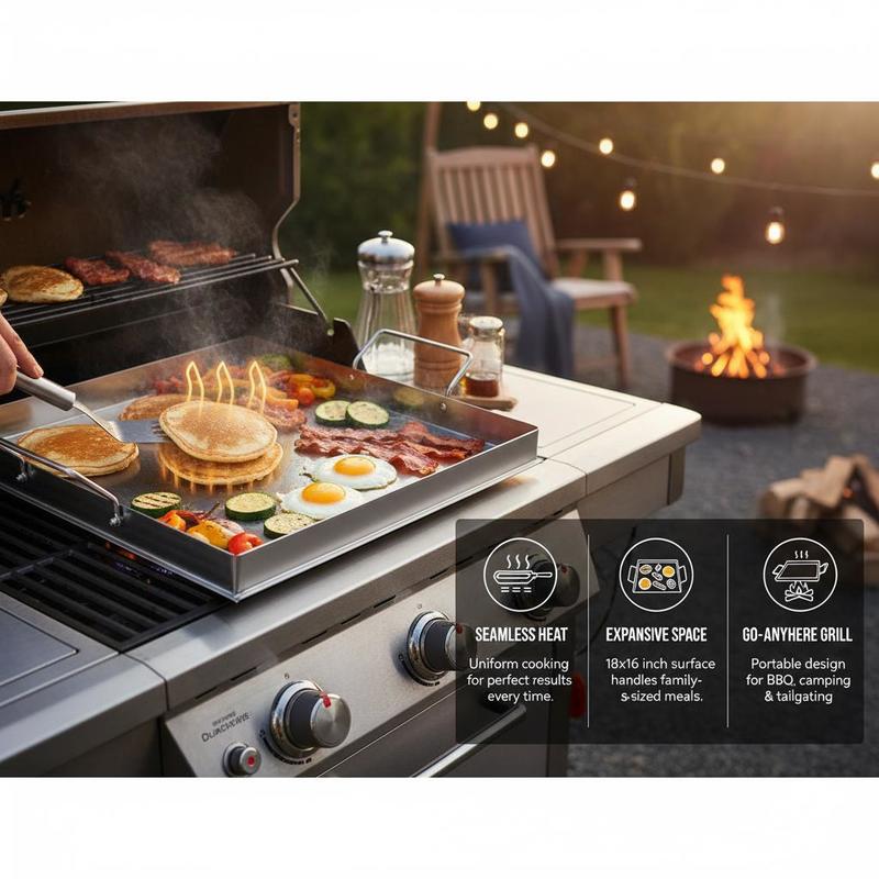 Universelle Flachgrillplatte 1 – Camping Cooking Disc Bewertung und Preis