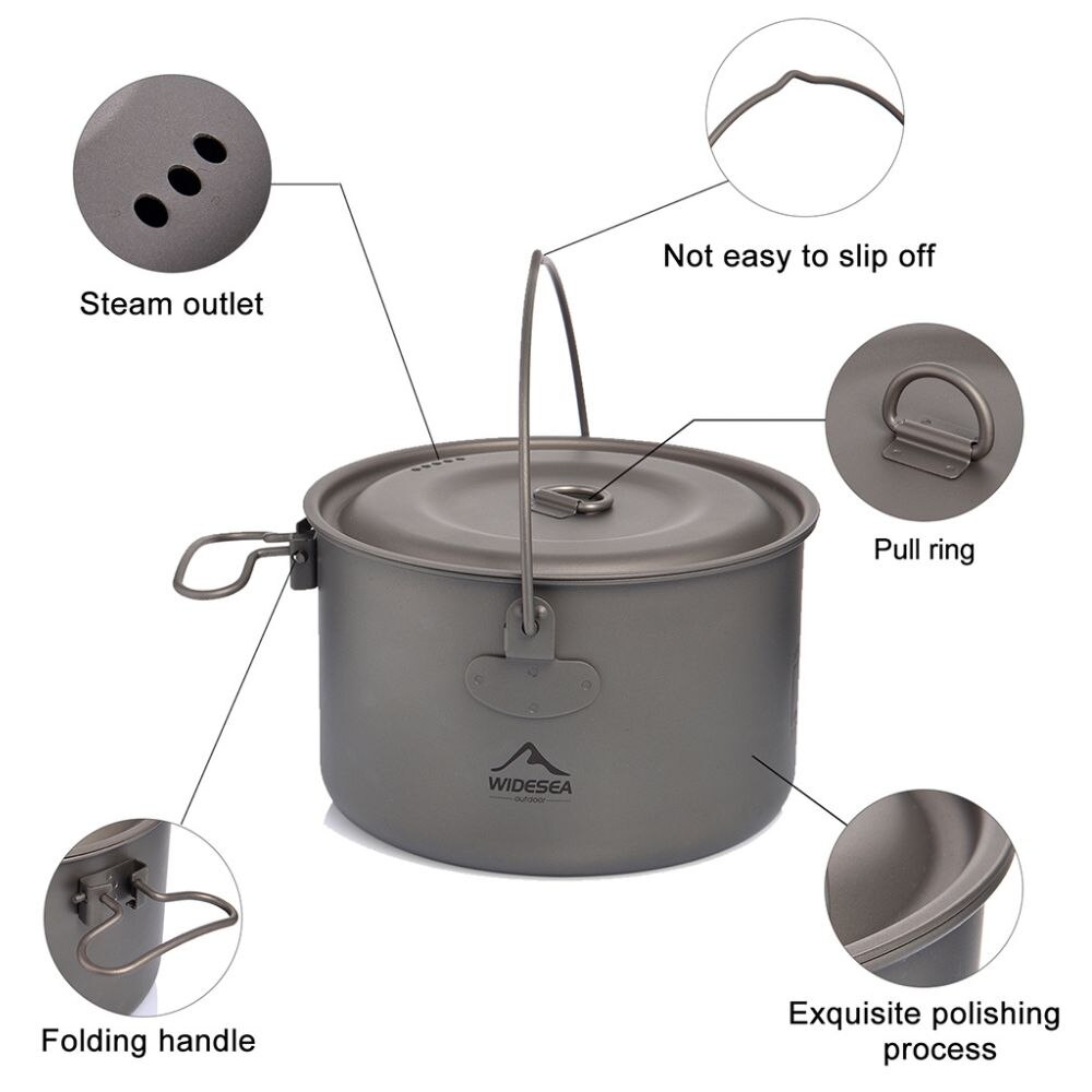 Wideea Camping Geschirr Titan  – Camping Cooking And Cutlery Set Bewertung und Preis