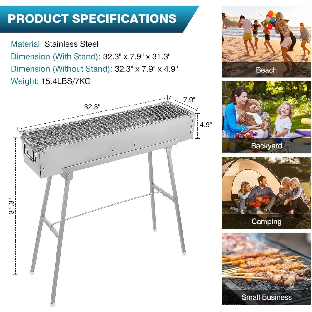 Tragbare Holzkohlegrills, 32