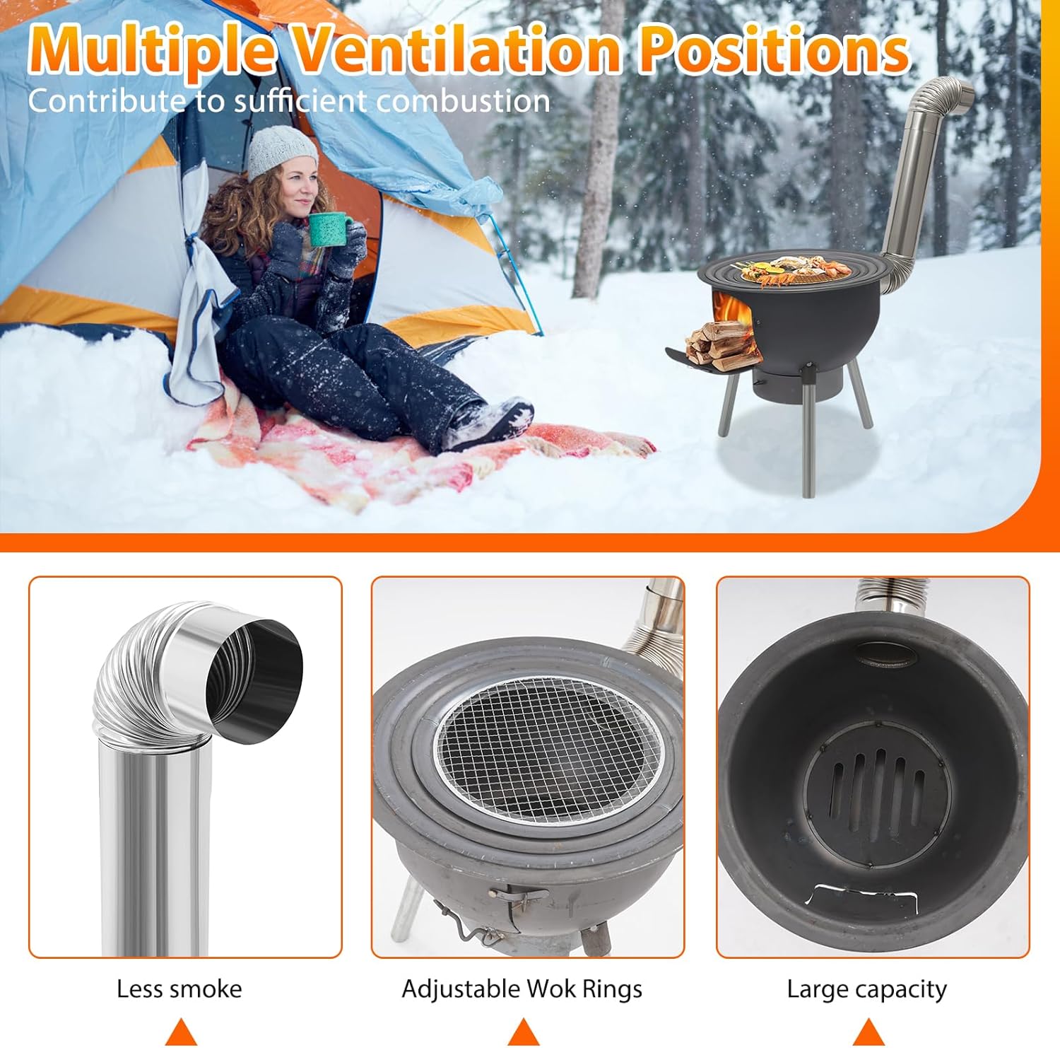 Tragbarer Holzofen für Camping – Camping Hiking Cooking Bewertung und Preis