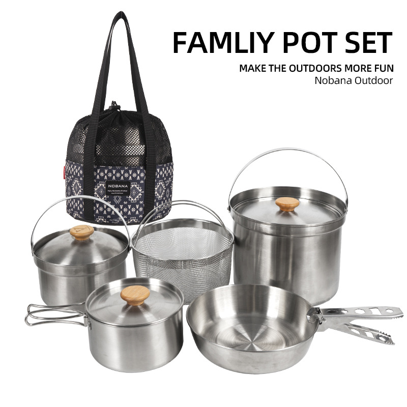 NOBANA Neueste Outdoor Edelsta – Camping Cooking And Cutlery Set Bewertung und Preis