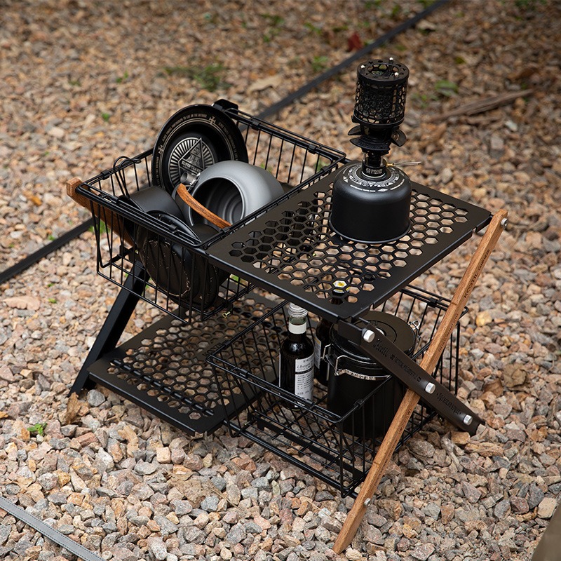 Tragbare Klappbare Campingtisc – Camping Cooking Table With Storage Bewertung und Preis