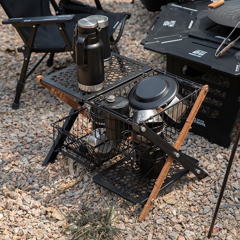 Tragbare Klappbare Campingtisc – Camping Cooking Table With Storage Bewertung und Preis