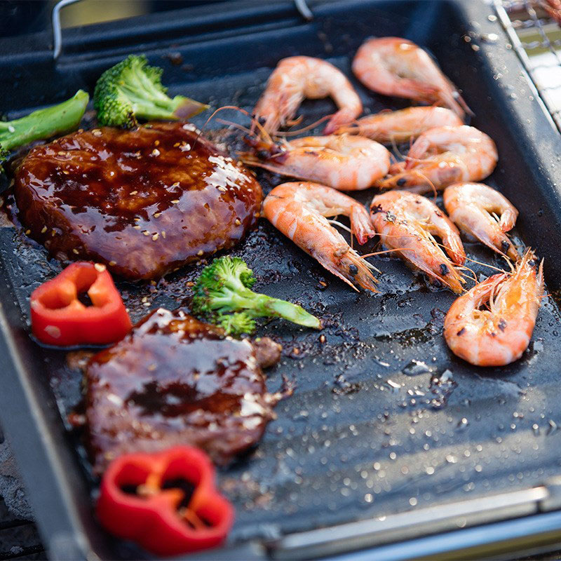 Dicke quadratische Grillpfanne – Camping Hiking Cooking Bewertung und Preis