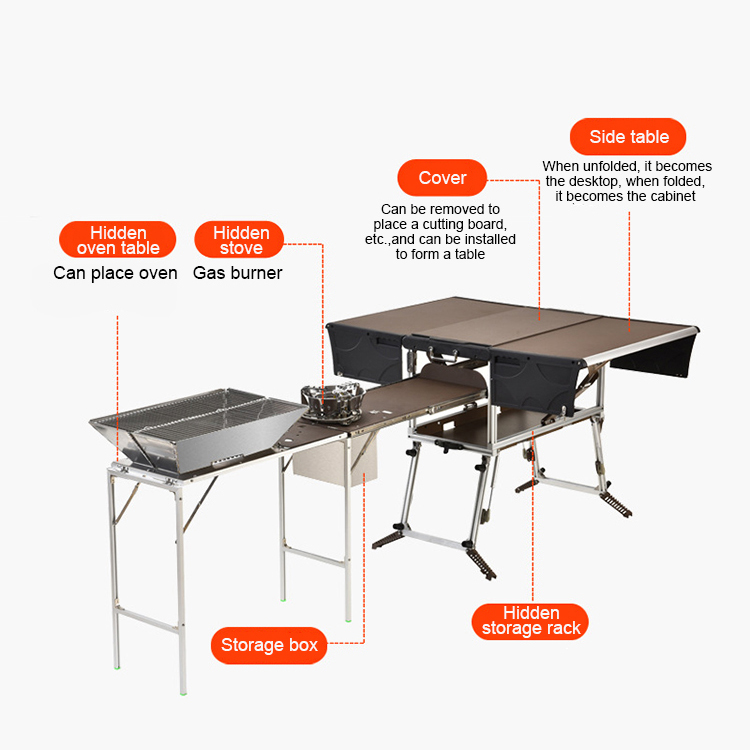 Tragbare Mobile Küche für Camp – Quality Camping Cooking Set Bewertung und Preis