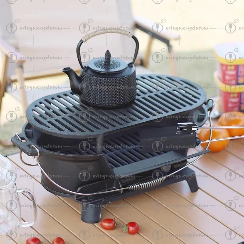 Gusseisen-Holzkohlegrill Unbes – Camping Cooking Cast Iron Bewertung und Preis