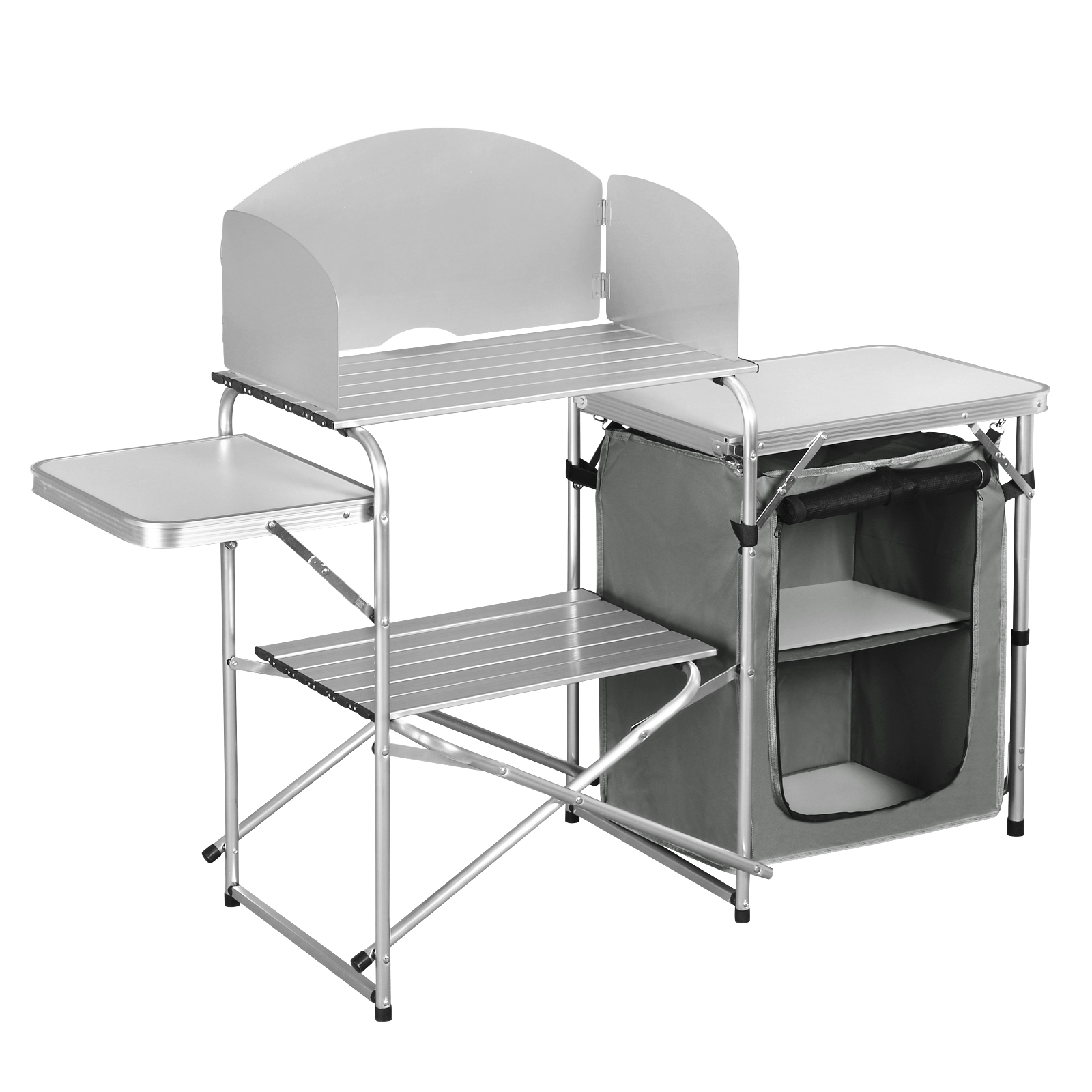 Aus aluminiumverkleidung gefal – Camping Cooking Table With Storage Bewertung und Preis