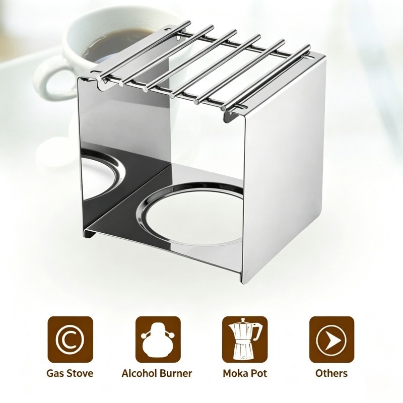 Quadratischer Kaffeekocherstän – Camping Cooking Utilities Bewertung und Preis