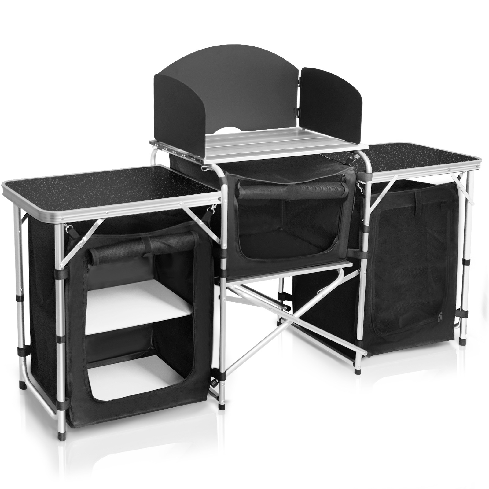 Heißer verkauf Outdoor Camping – Camping Cooking Table With Storage Bewertung und Preis