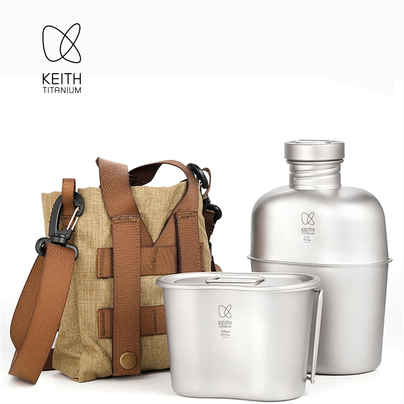 KEITH Reines Titan-Feldflasche – Camping Hiking Cooking Bewertung und Preis