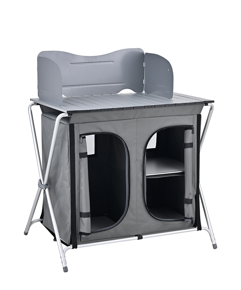 Aluminium Klappbarer Outdoor T – Camping Cooking Table With Storage Bewertung und Preis
