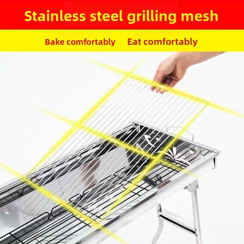 Großer klappbarer Holzkohlegri – Camp Grill Portable Folding Bewertung und Preis