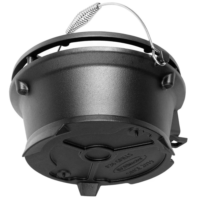 Runder Holzkohlegrill, lebensm – Camping Cooking Cast Iron Bewertung und Preis