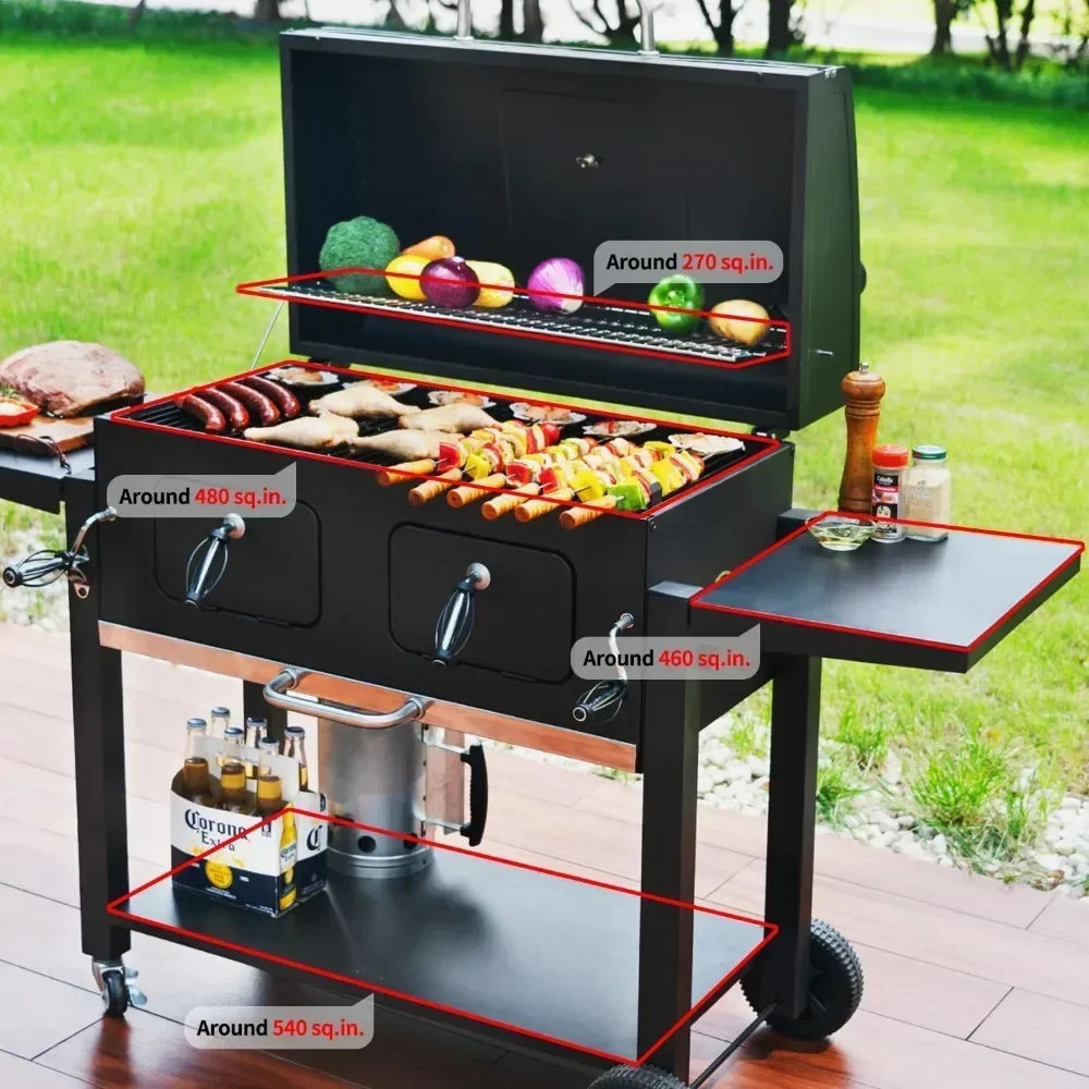 L #   Für Holzkohlegrill, Outd – Camping Cooking Materials Bewertung und Preis