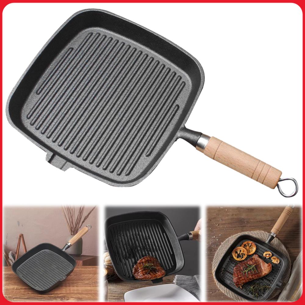 Eisenpfanne mit Holzgriff, Unb – Camping Cooking Cast Iron Bewertung und Preis