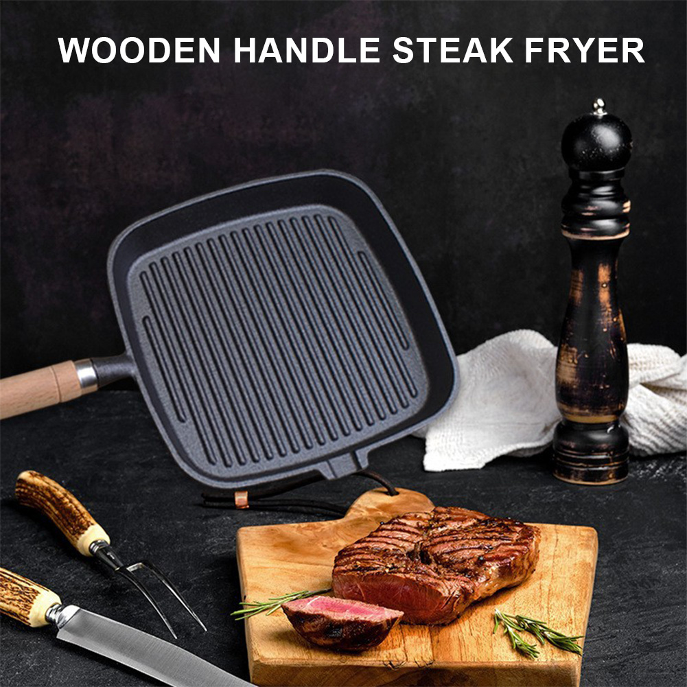 Eisenpfanne mit Holzgriff, Unb – Camping Cooking Cast Iron Bewertung und Preis